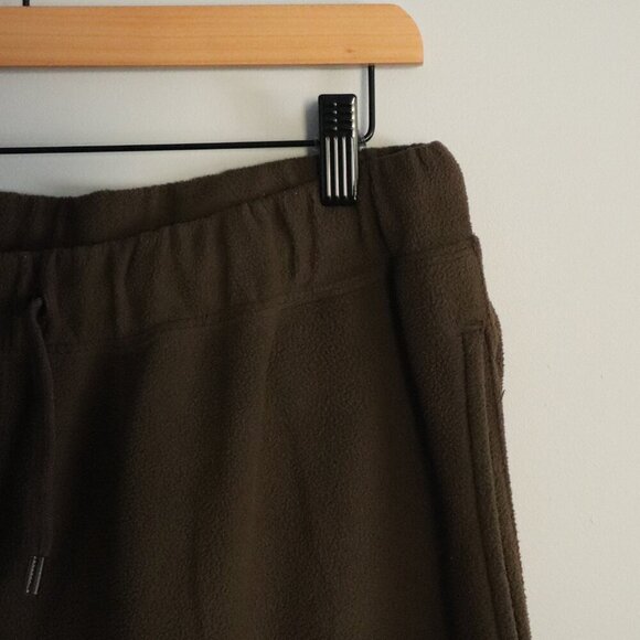 American Essentials Women's Brown Sz XL Luxury Sherpa Stretch Straight Leg Pants - Picture 5 of 12